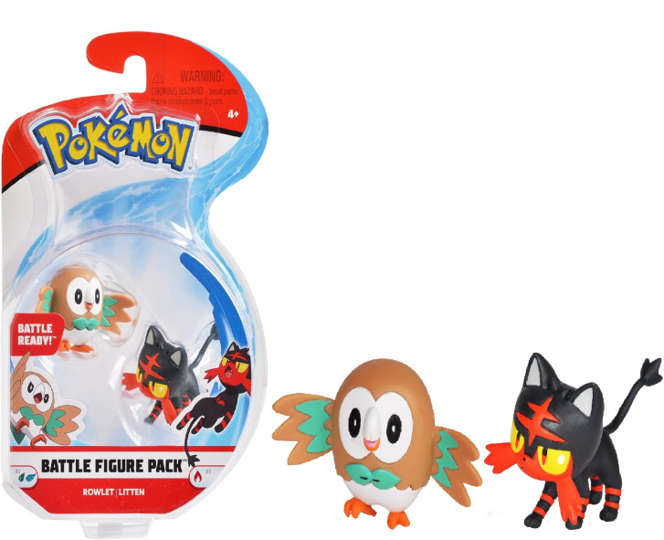 Pokémon – Figurka Rowlet/Litten
