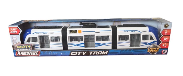Tramvaj se zvukem a světly Bílá