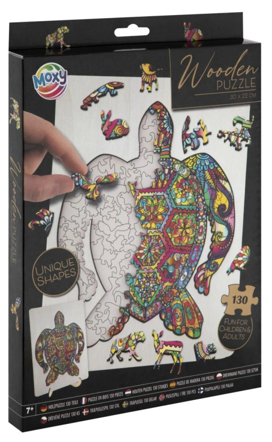 Dřevěné puzzle Želva