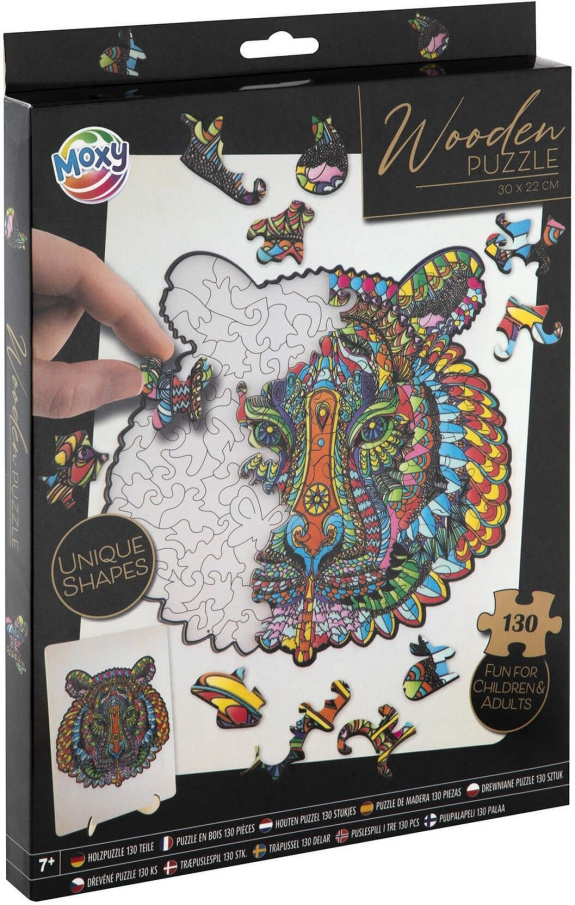 Dřevěné puzzle Tigr