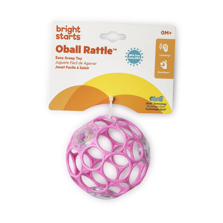 Oball – Chrastítko růžový míček
