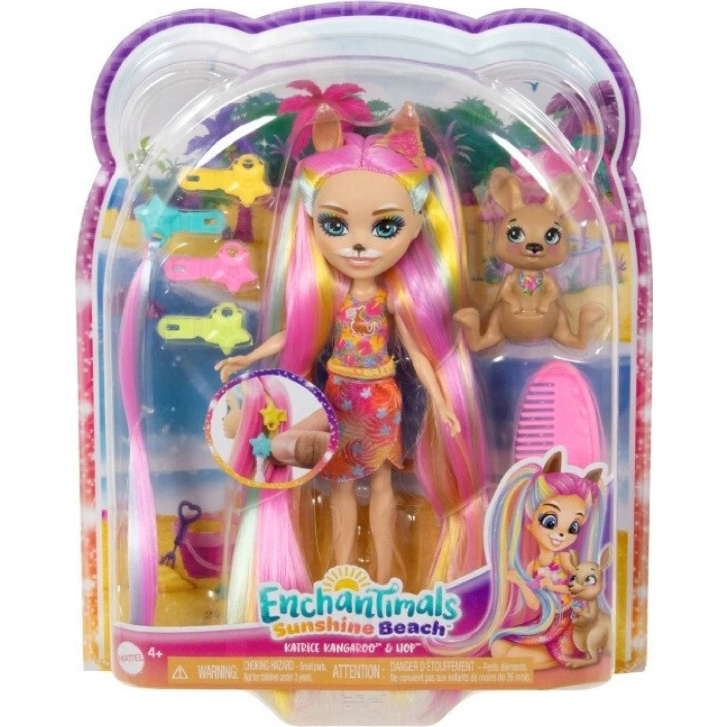 Enchantimals – Panenka se zvířátkem Katrice Kangaroo & Hop
