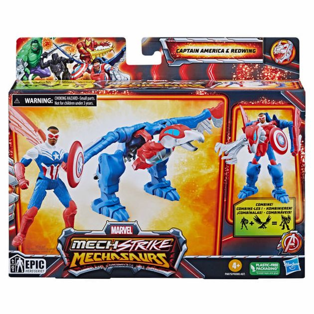 Marvel Mechasaurus – Captain America a Redwing