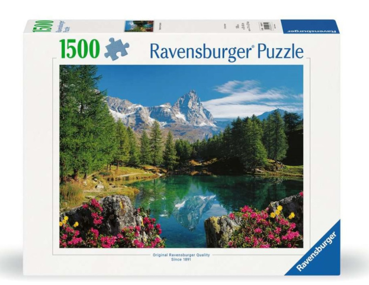 Puzzle 1500 - Horské jezero pod Matterhornem