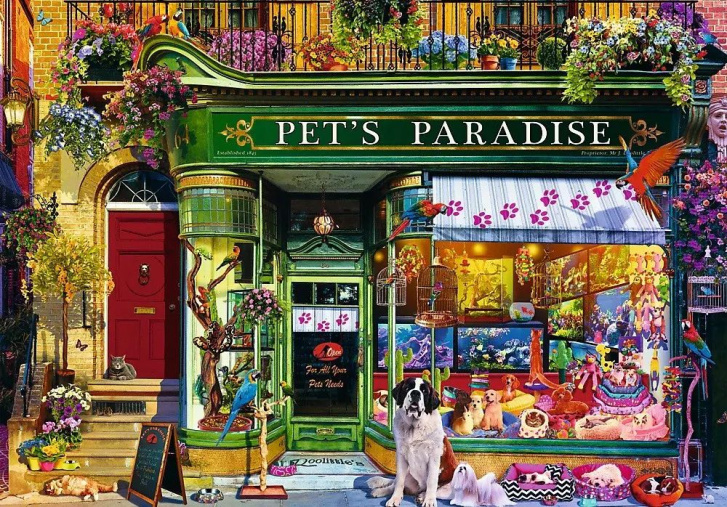 Puzzle 1000 – Ráj pro zvířata