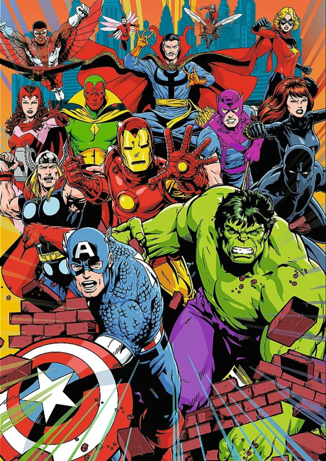 Puzzle 1000 – Hrdinové Marvel