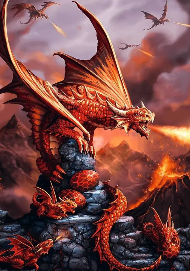 Puzzle 1000 – Ohnivý drak
