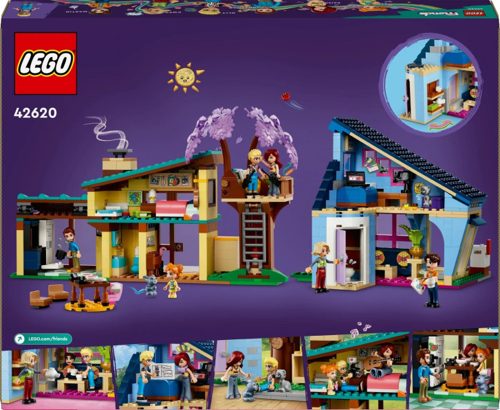 42620 Lego Friends – Rodinné domy Ollyho a Paisley