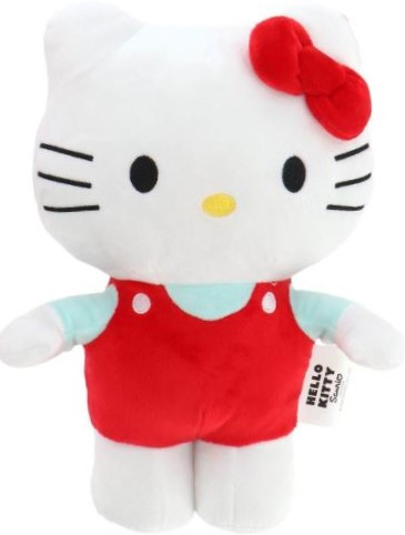 Hello Kitty - Plyšová postavička 28 cm Červená