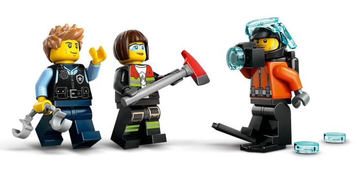 60462 Lego City – Remix: Helikoptéra, hasičský vůz a ponorka