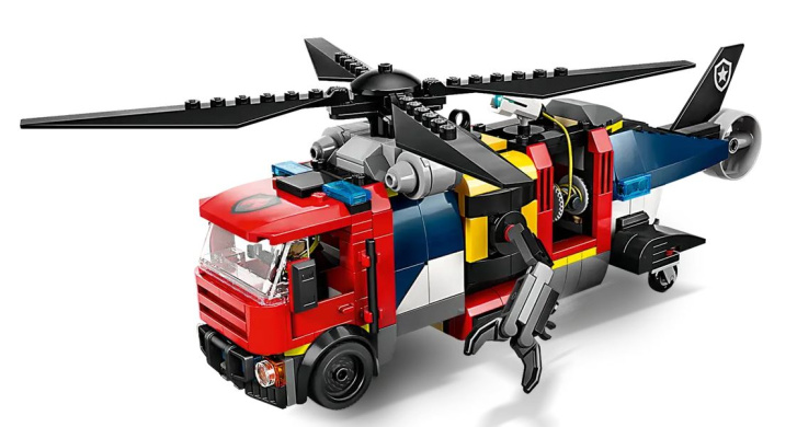 60462 Lego City – Remix: Helikoptéra, hasičský vůz a ponorka
