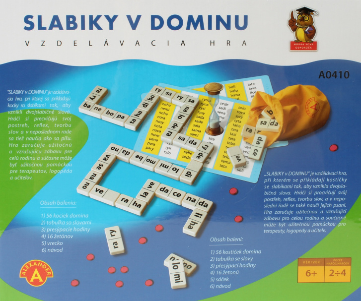 Hra Slabiky v dominu
