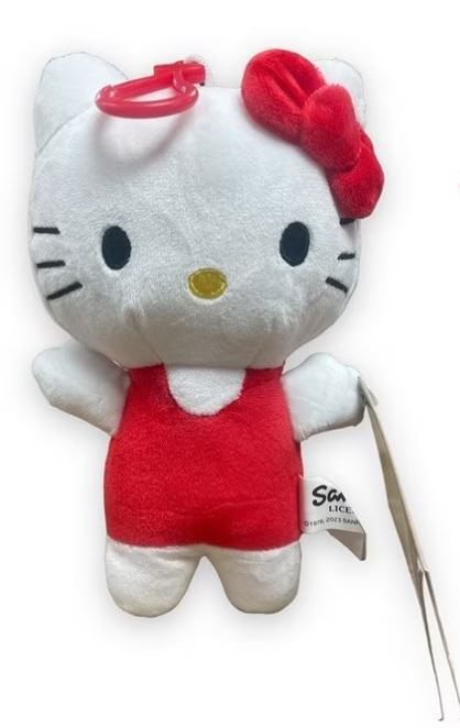 Hello Kitty - Plyšová postavička 17 cm Červený Přívěsek