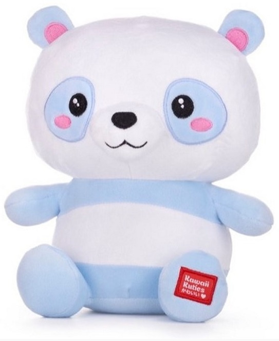 Plyšová panda 24 cm Modrý