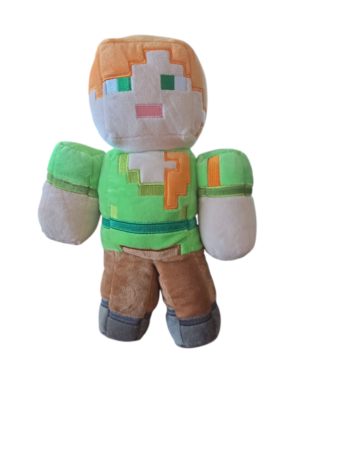 Minecraft – Plyšová postavička 30 cm  Alex - Zeleno-oranžový