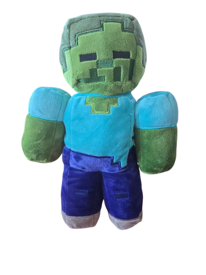 Minecraft – Plyšová postavička 30 cm  Zombie - Modro-zelený