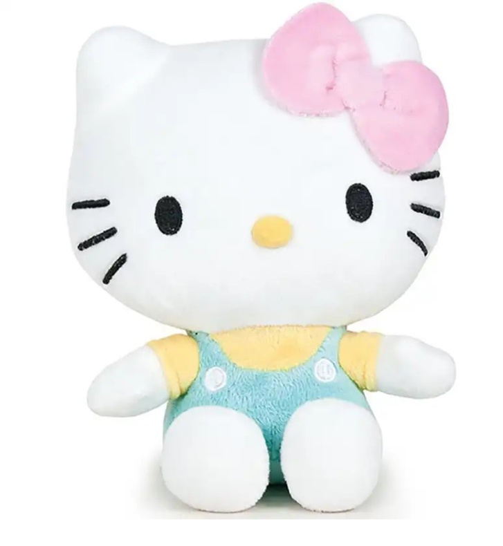 Hello Kitty - Plyšová postavička 17 cm Tyrkysová