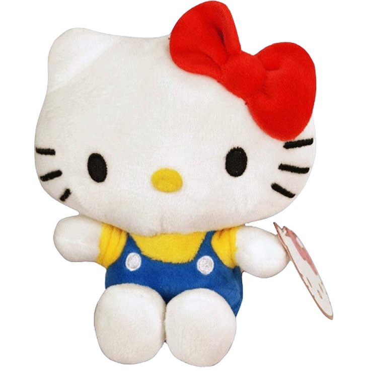 Hello Kitty - Plyšová postavička 17 cm Modrá