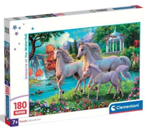 Puzzle 180 - Jednorožci u vodopádu