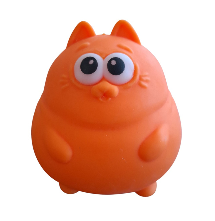 Antistresová kočka Oranžová