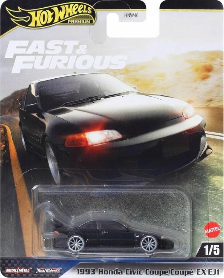 Hot Wheels – Fast & Furious auto 1993 Honda Civic Coupe