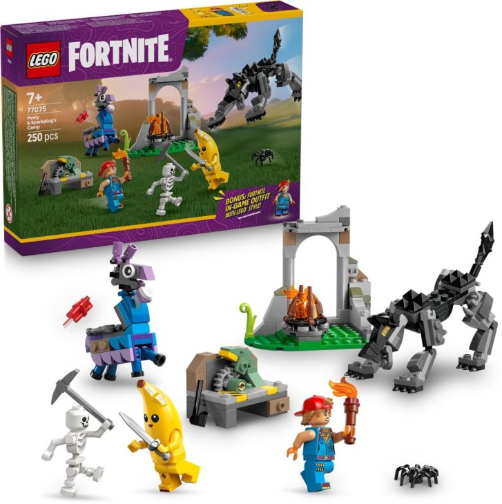 77075 Lego Fortnite – Peely a Sparkplug a jejich tábořiště