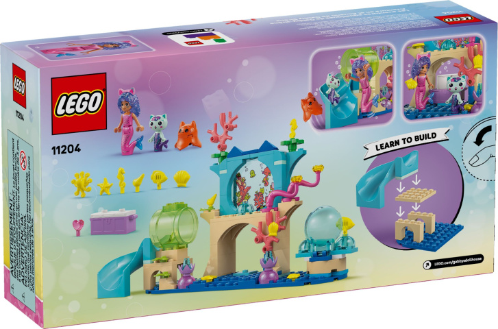 11204 Lego Gabby's Dollhouse – Dobrodružství v akváriu mořské víly Gábi