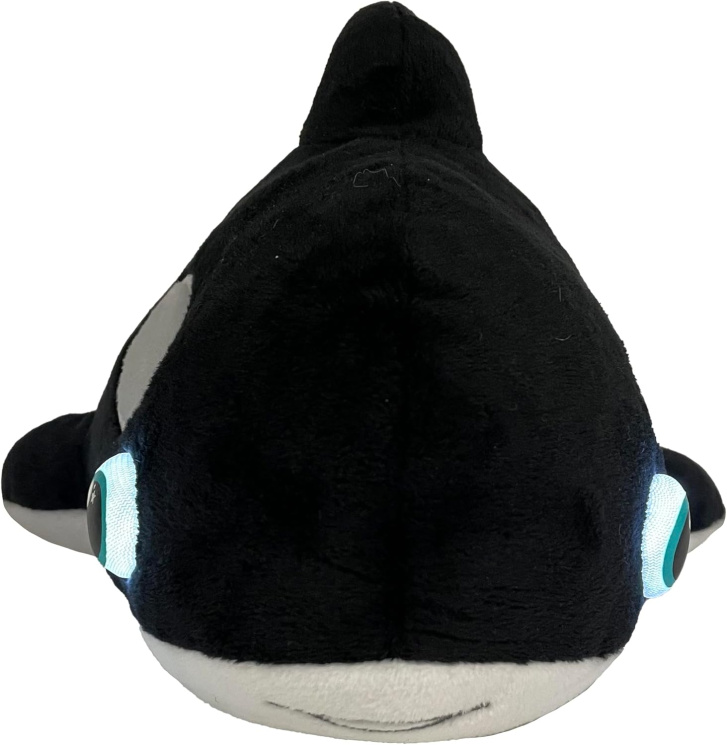 Svítící plyšová velryba 28 cm