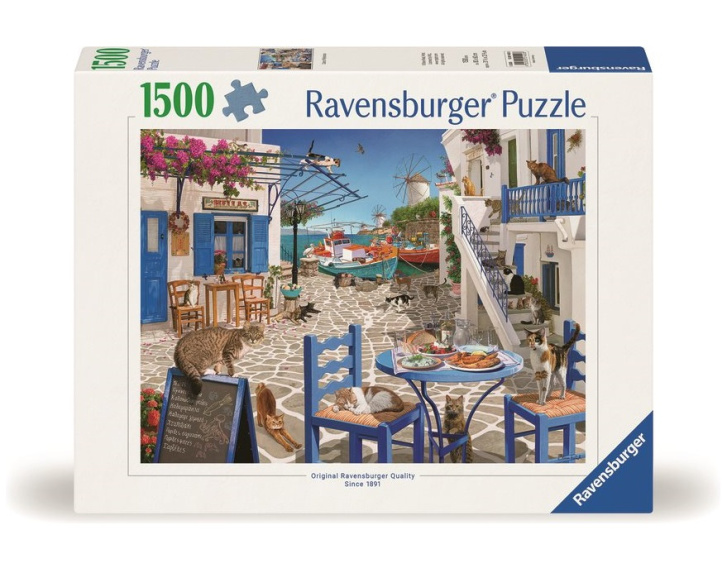 Puzzle 1500 - Kočky na Mykonosu
