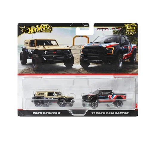 Hot Wheels - Premium auto Ford Bronco R & ’17 Ford F-150 Raptor