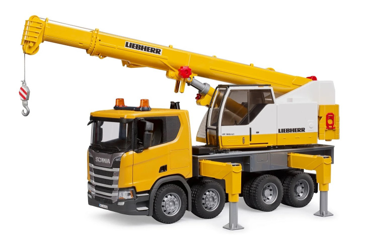 Bruder – Vozidlo Scania 560R s jeřábem Liebherr