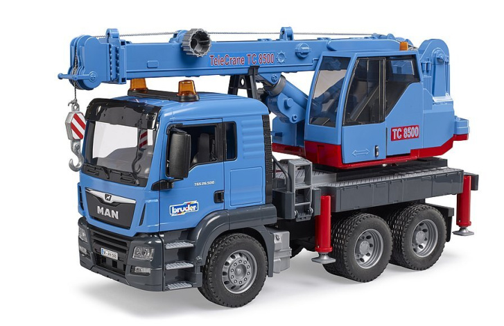 Bruder – Vozidlo Man s jeřábem TC 8500