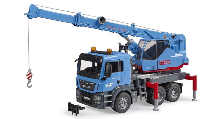 Bruder – Vozidlo Man s jeřábem TC 8500