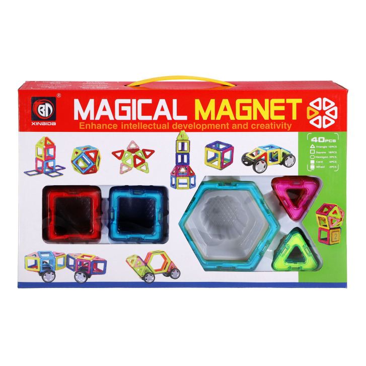 Magnetická stavebnice 40 ks