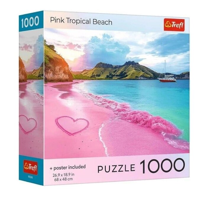 Puzzle 1000 – Růžová pláž