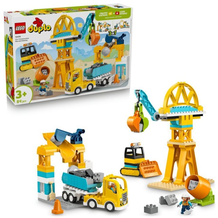 10476 Lego Duplo – Staveniště a vozidla 3 v 1