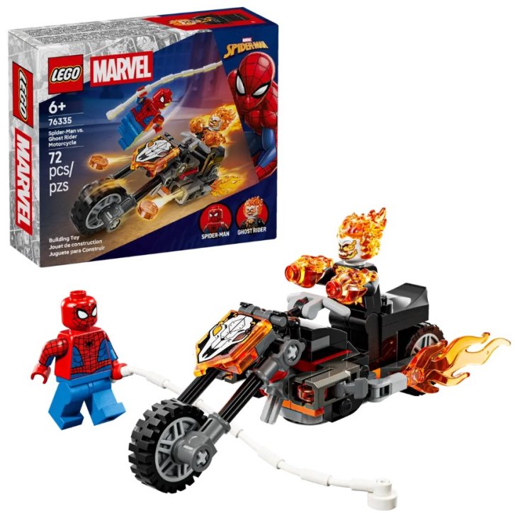 76335 Lego Marvel - Spider-Man vs. Ghost Rider na motorce