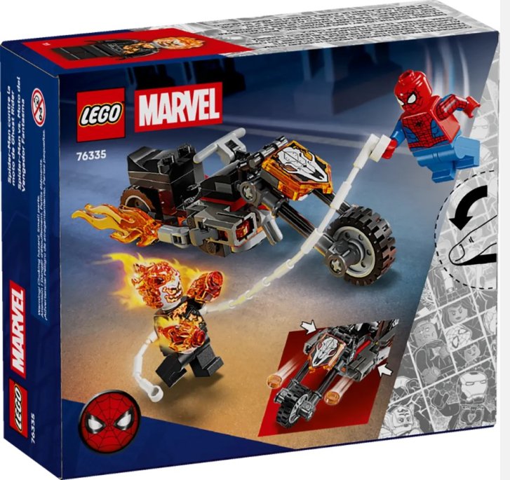 76335 Lego Marvel - Spider-Man vs. Ghost Rider na motorce