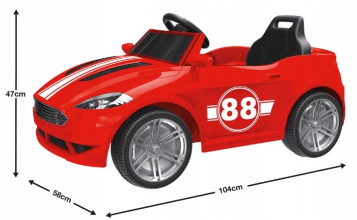 Evo – Elektrické auto červené
