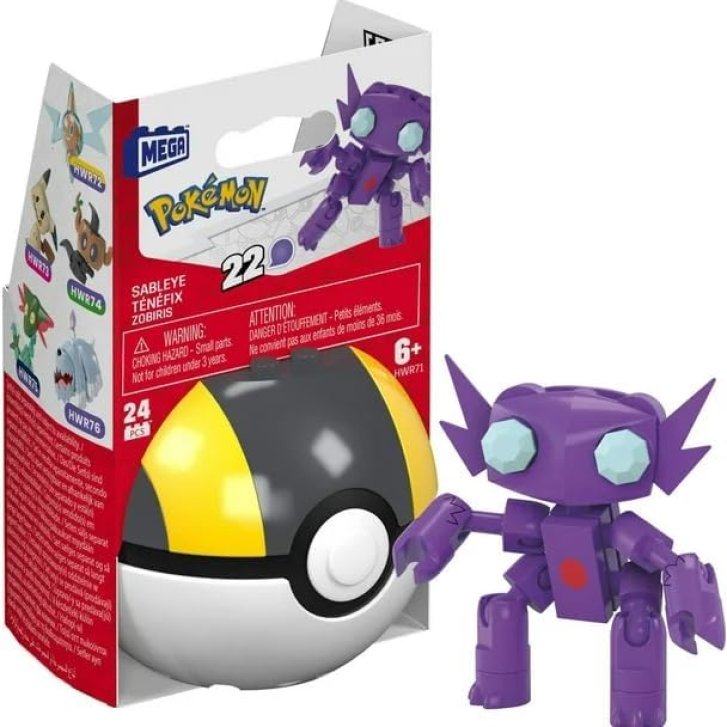 Mega Construx - Pokémon Pokeball Sableye Ténéfix Zobiris