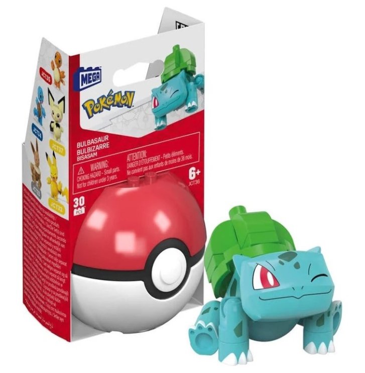 Mega Construx - Pokémon Pokeball Bulbasaur Bulbizarre Bisasam
