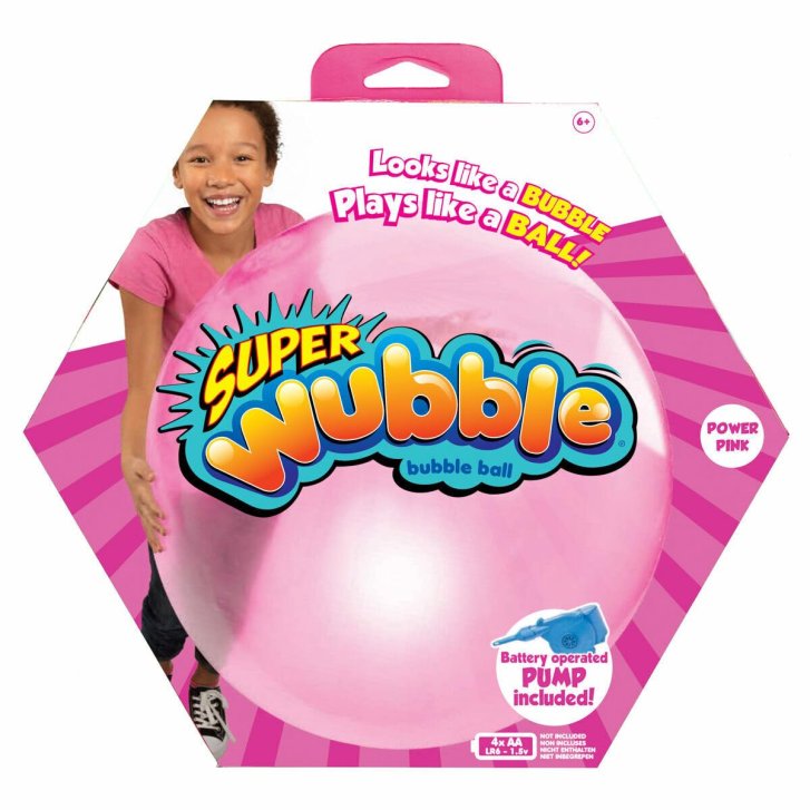 Míč nafukovací - Super Wubble Růžová