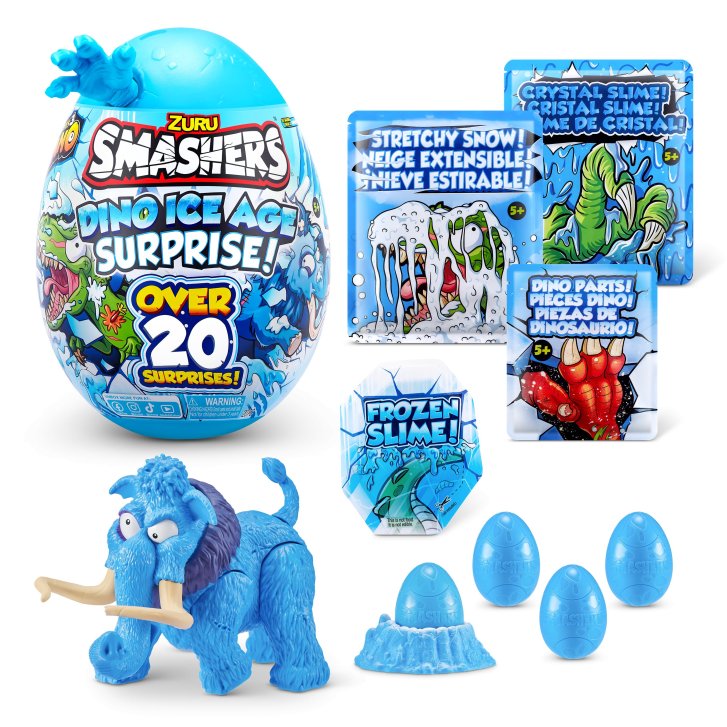 Smashers - Mega dinosauří vejce Modrá