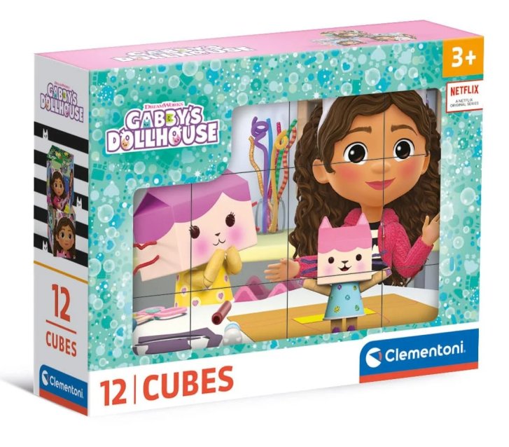 Gabby's Dollhouse - Obrázkové kostky 12 ks