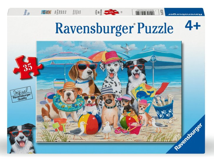 Puzzle 35 - Zvířecí kamarádi na pláži