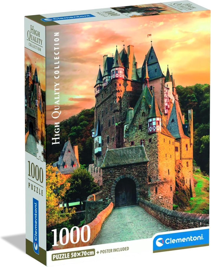 Puzzle 1000 - Zlatá hodinka na hradě Eltz