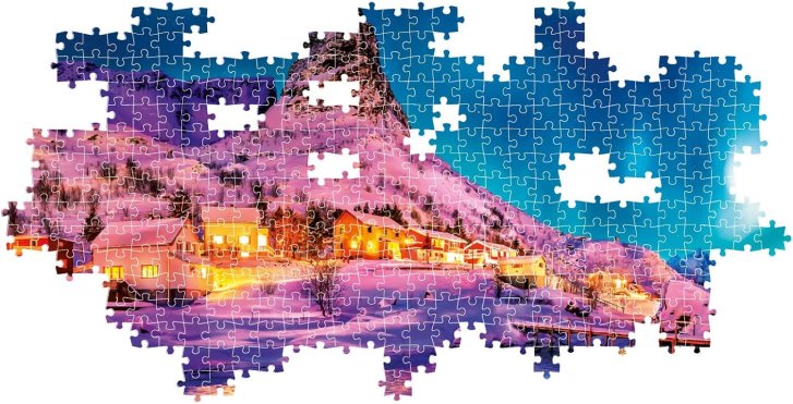 Puzzle 1000 - Polární záře nad Lofotami
