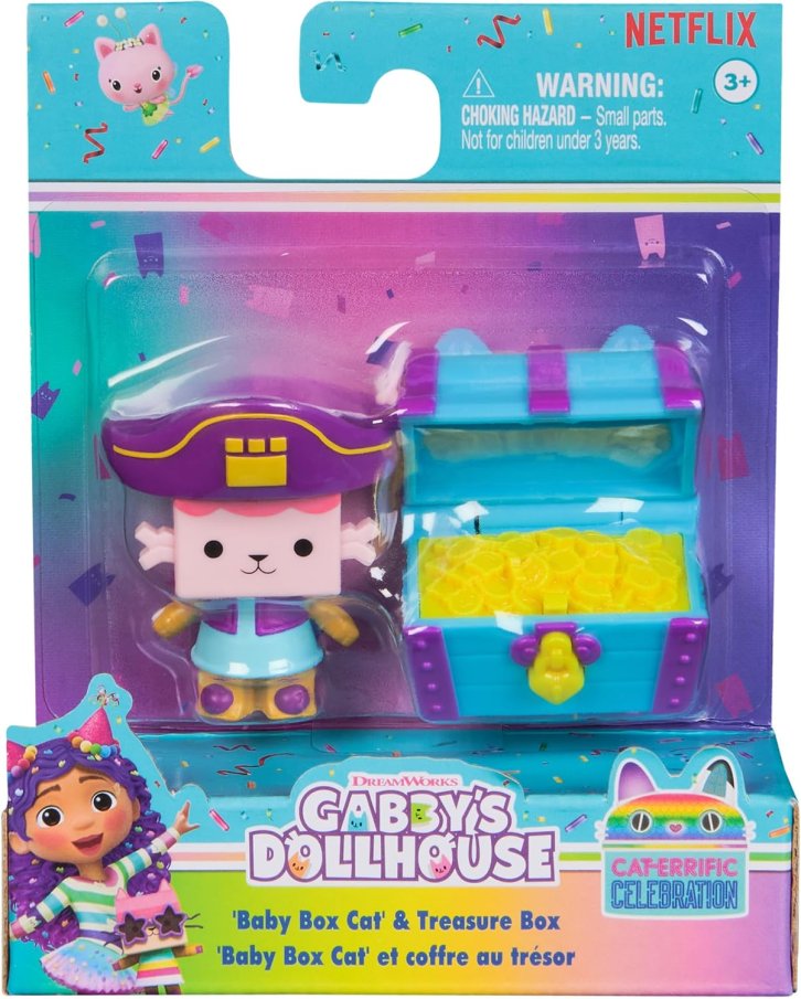 Gabby's Dollhouse – Figurka s doplňkem BaBy Box Cat & Treasure Box