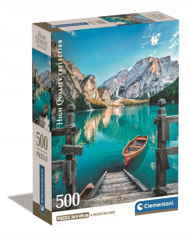 Puzzle 500 - Jazero Lago di Braies