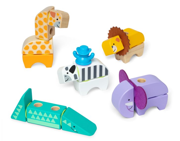 Melissa & Doug – Dřevěné kostky Safari